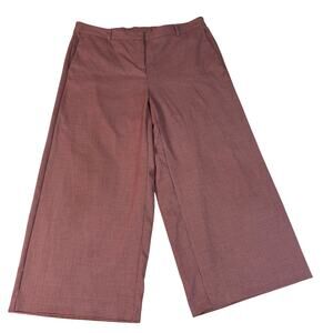 J. Jill Women’s Pants Houndstooth Wide Leg Cropped Stretch 16